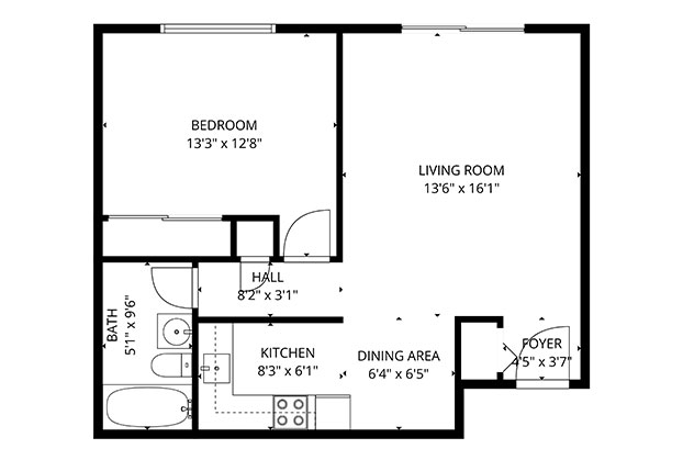 Tailwind 1 - 1 Bedroom