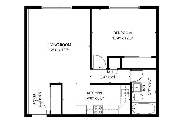 Tailwind 1 - 1 Bedroom